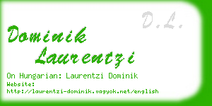 dominik laurentzi business card